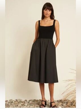 Luxely mixed media midi tank Dress Size Small